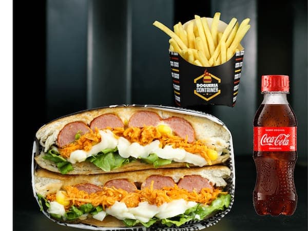 Dogão Frango Supreme + Batata + Coca Cola 200ml
