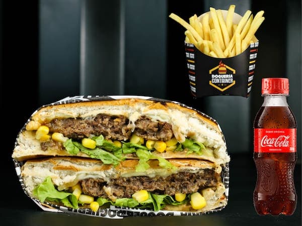 X-Burguer Simples + Batata + Coca Cola 200ml